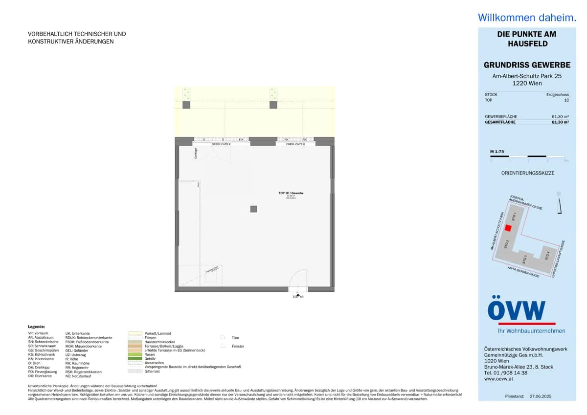 1-Zimmer-Gewerbeimmobilie mieten in Wien – 61 m²