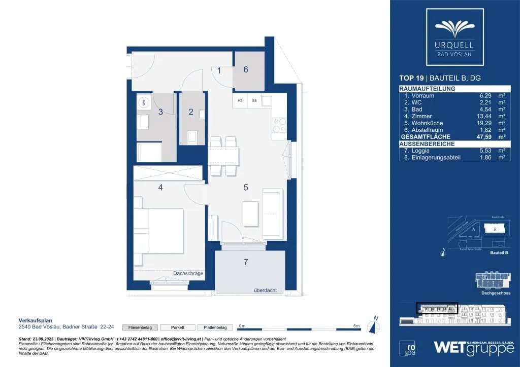 2-Zimmer-Wohnung kaufen in Baden – 47,59 m², € 309.000 – Bild 5 von 5