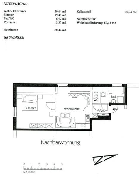 2-Zimmer-Wohnung mieten in Liezen – 50,61 m², € 559 – Bild 7 von 7