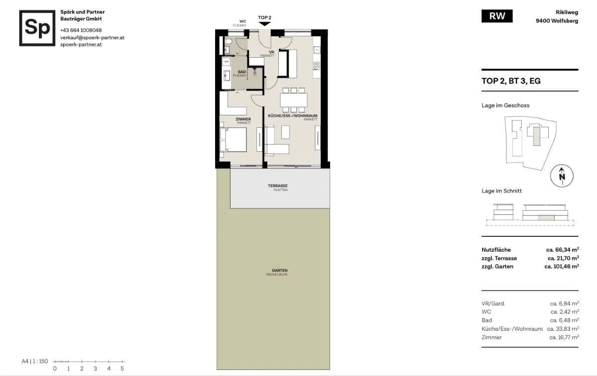 2-Zimmer-Wohnung kaufen in Wolfsberg – 67 m², € 335.000 – Bild 9 von 9