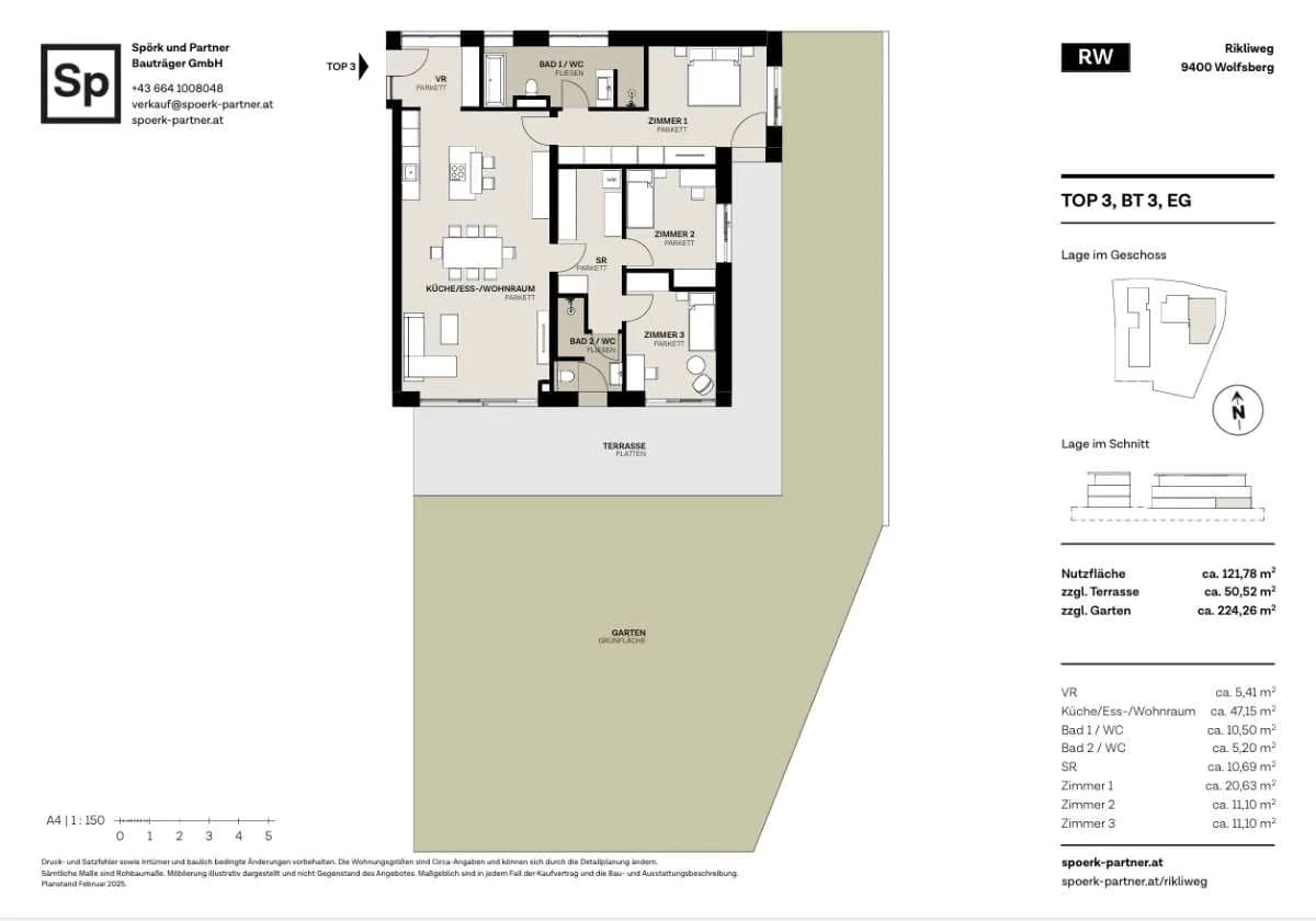 4-Zimmer-Wohnung kaufen in Wolfsberg – 122 m², € 633.000 – Bild 9 von 9