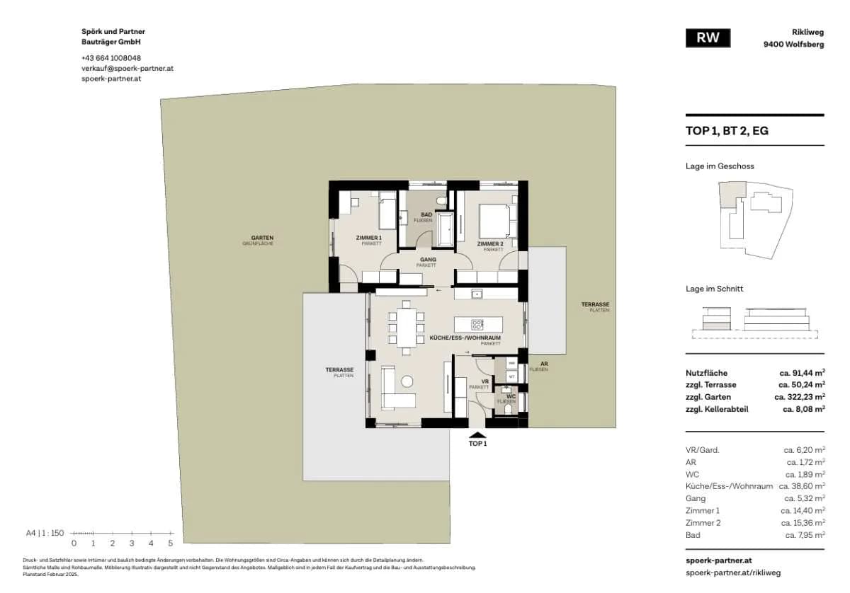 3-Zimmer-Wohnung kaufen in Wolfsberg – 91 m², € 485.000 – Bild 9 von 9