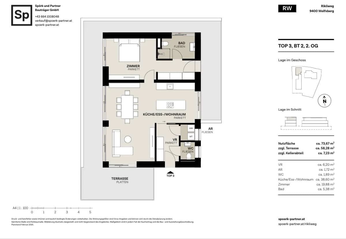 2-Zimmer-Wohnung kaufen in Wolfsberg – 74 m², € 435.000 – Bild 10 von 10