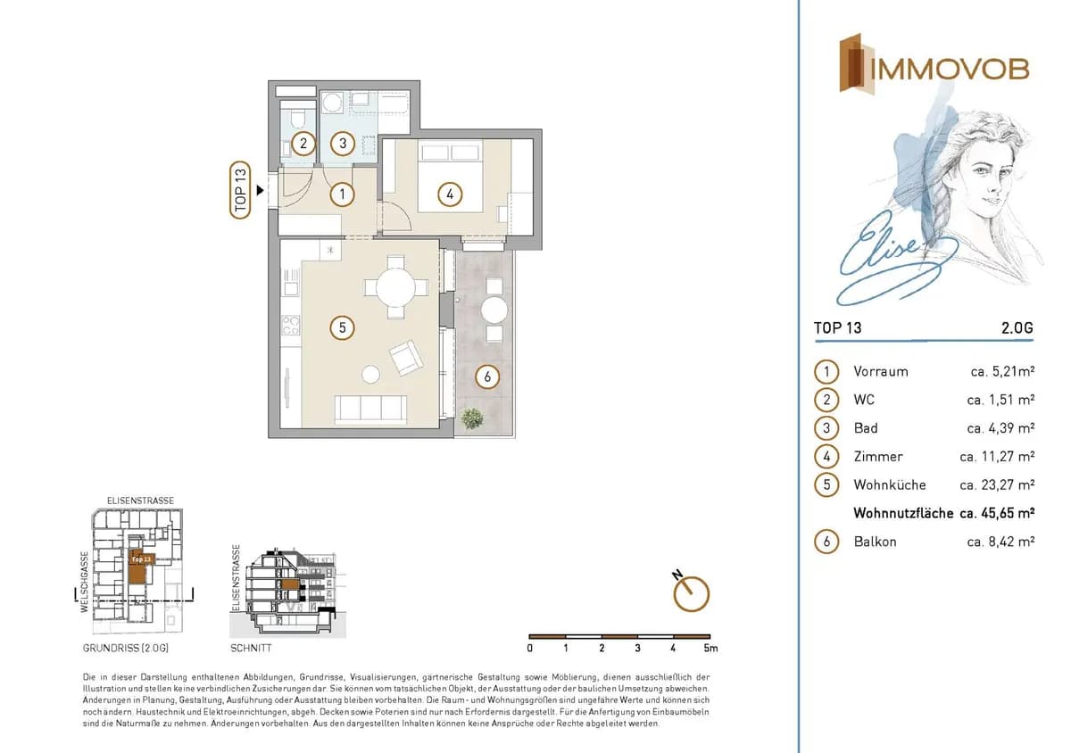 2-Zimmer-Wohnung kaufen in Wien – 51,97 m², € 377.644 – Bild 4 von 10