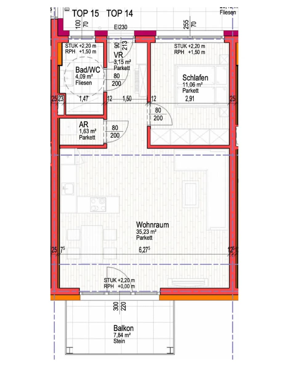 2-Zimmer-Wohnung mieten in Wels – 55 m², € 898 – Bild 15 von 15