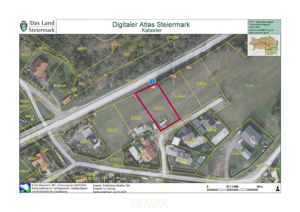 Grundstück kaufen in Leoben – 1 074 m², € 115.000