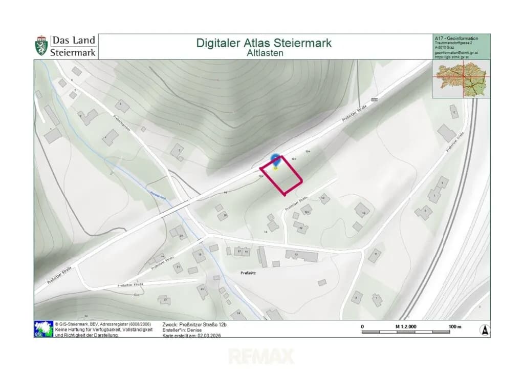 Grundstück kaufen in Leoben – 1 074 m², € 115.000 – Bild 2 von 4