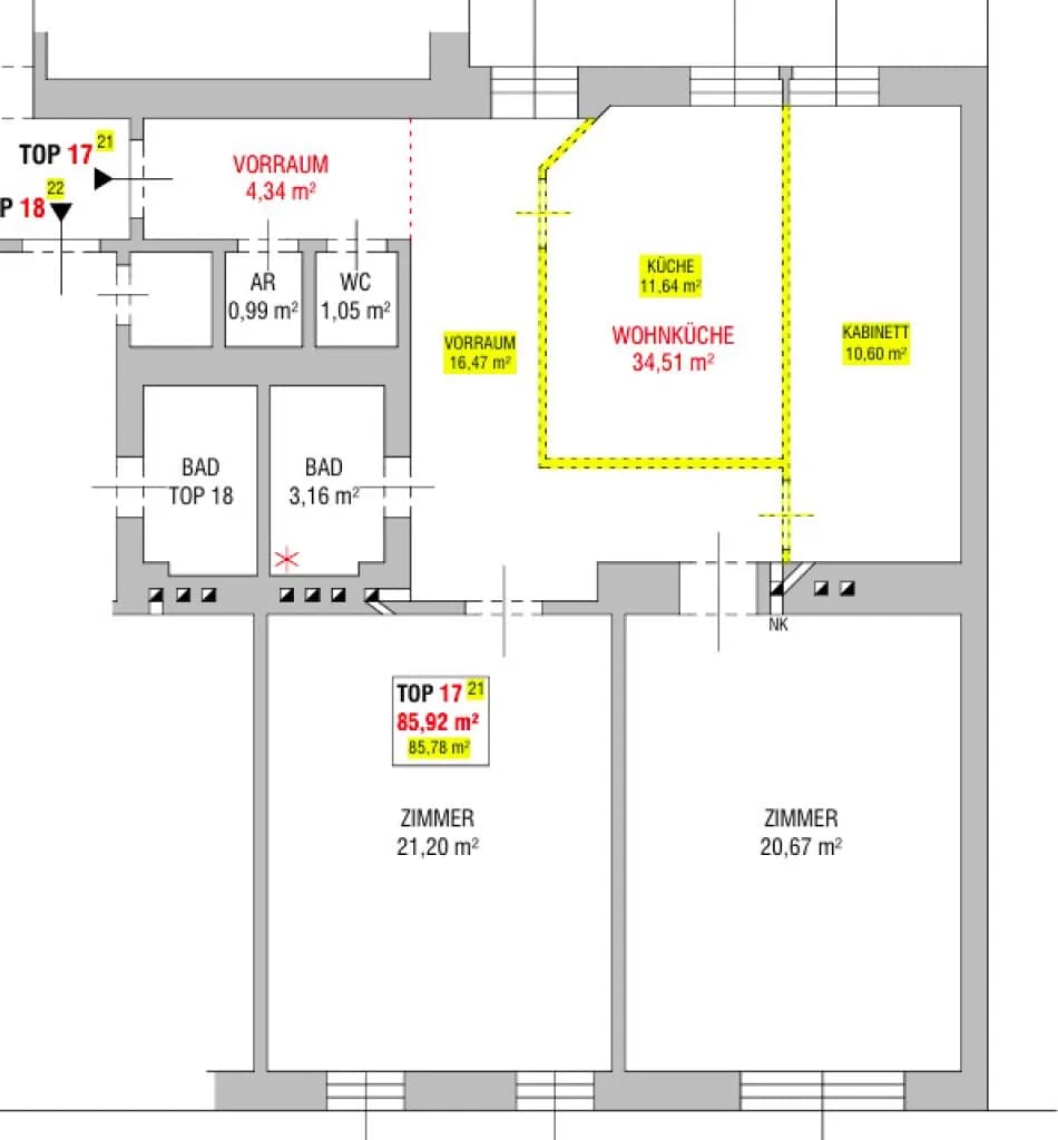 3-Zimmer-Wohnung kaufen in Wien – 85,78 m², € 471.790 – Bild 10 von 10