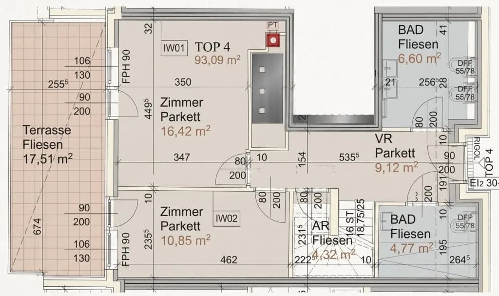 3-Zimmer-Wohnung kaufen in Tulln – 93,1 m², € 558.500 – Bild 35 von 36