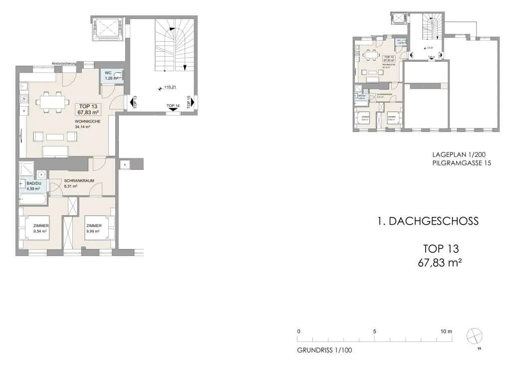 3-Zimmer-Wohnung kaufen in Wien – 67,83 m², € 658.800 – Bild 16 von 17