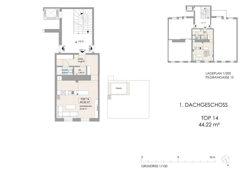 1-Zimmer-Wohnung kaufen in Wien – 46,87 m², € 299.000 – Bild 14 von 15