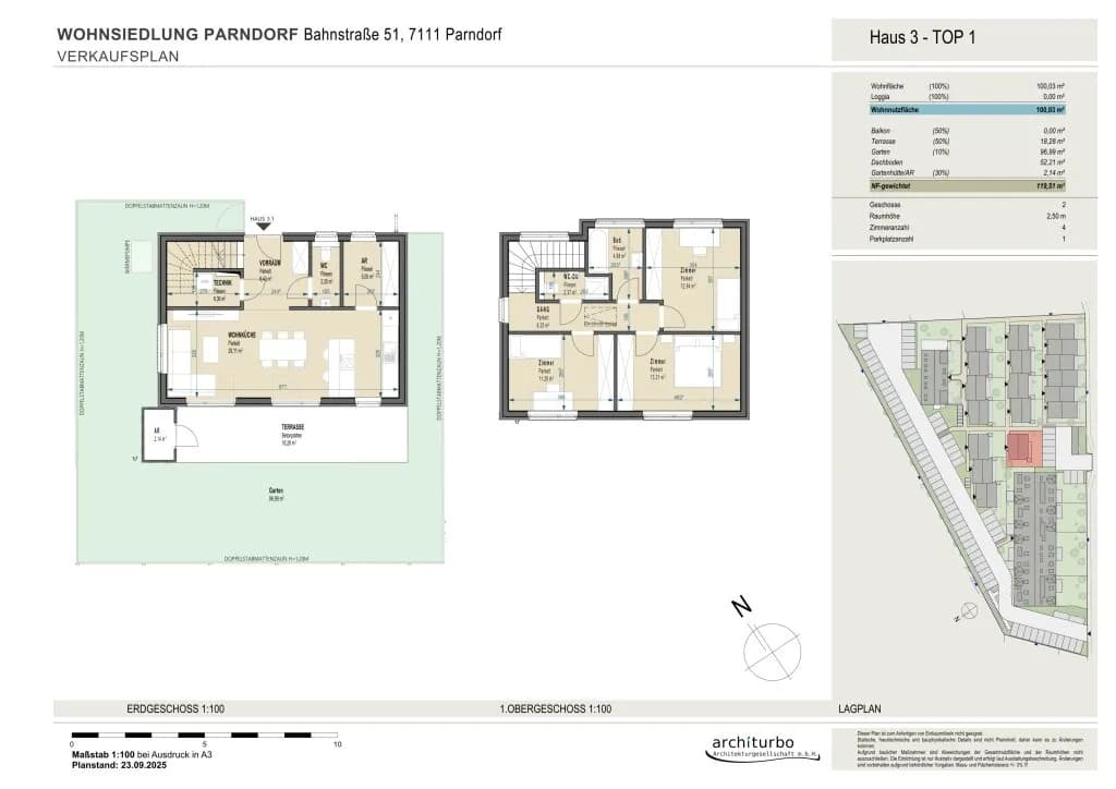 4-Zimmer-Haus kaufen in Neusiedl am See – 100,04 m², € 477.813 – Bild 3 von 3