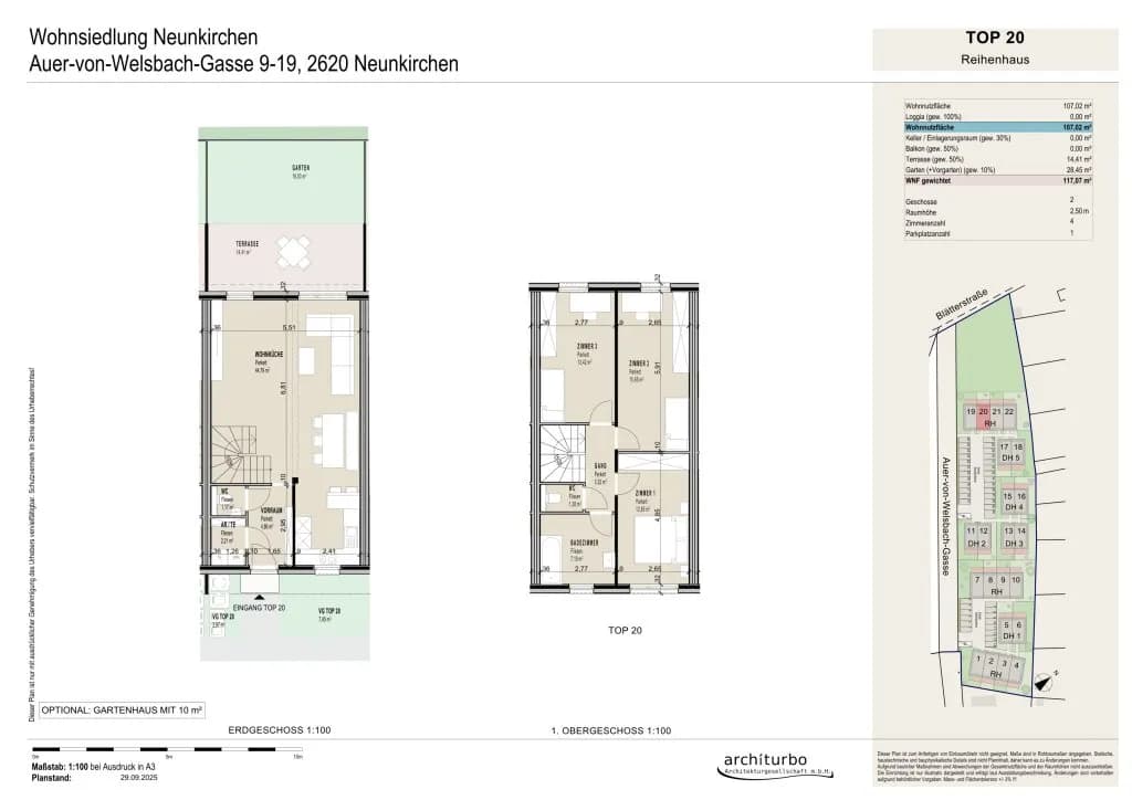 4-Zimmer-Haus kaufen in Neunkirchen – 106,88 m², € 289.000 – Bild 3 von 3