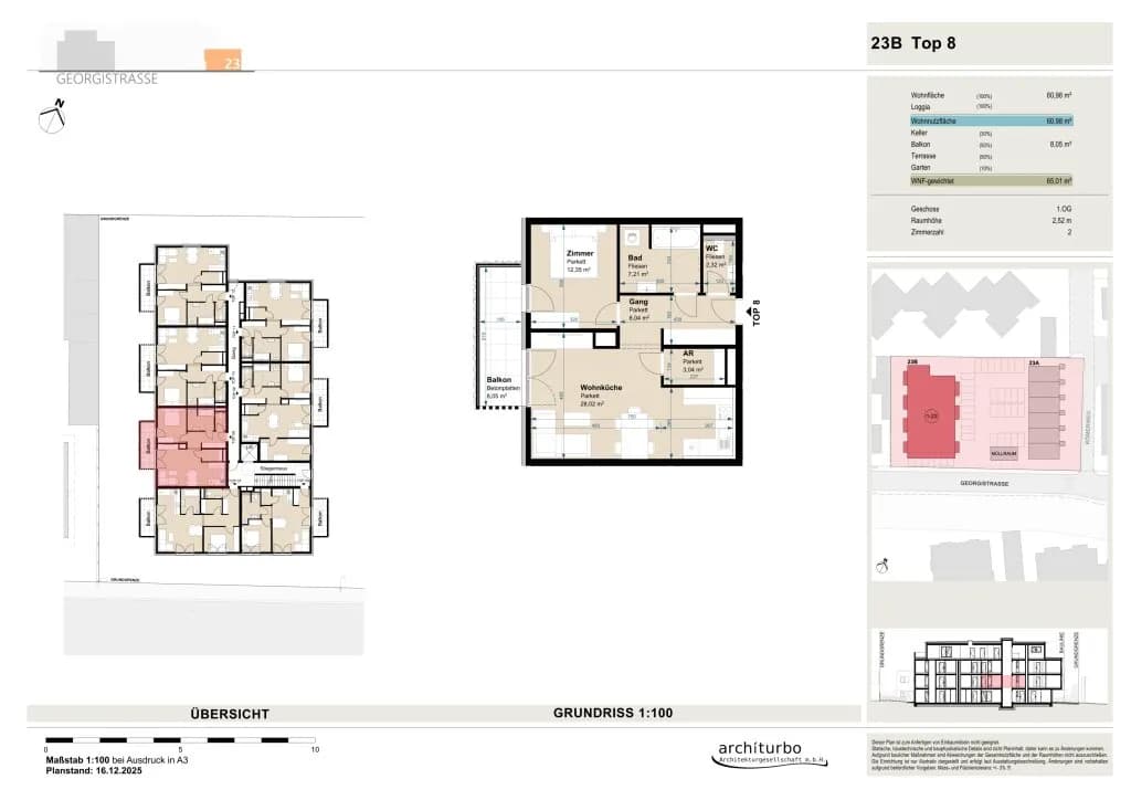 2-Zimmer-Wohnung kaufen in Eisenstadt – 60,97 m², € 295.130 – Bild 4 von 4