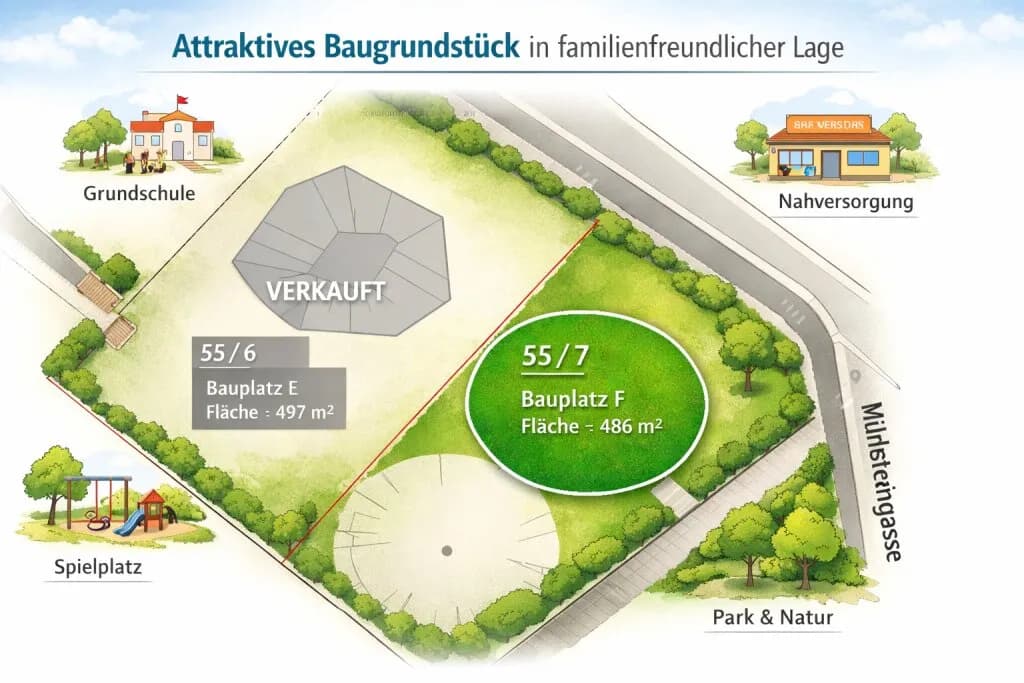 Grundstück kaufen in Gänserndorf – 486 m², € 225.000 – Bild 3 von 3