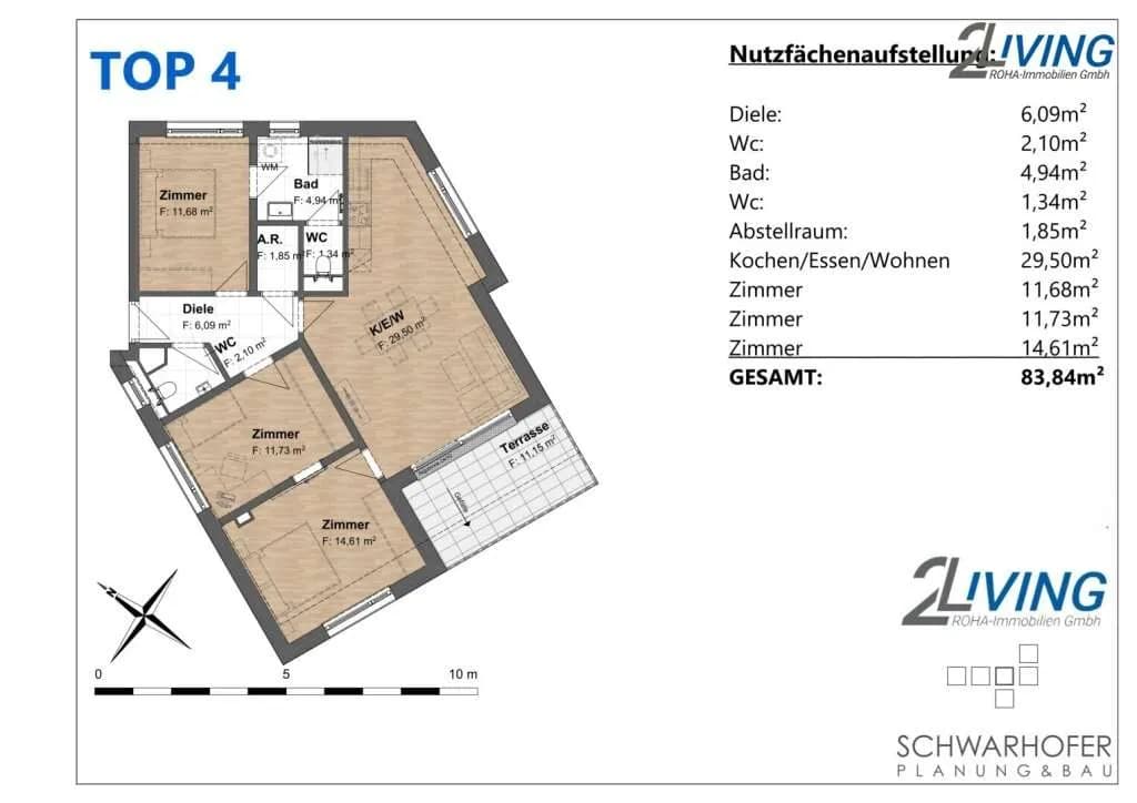 4-Zimmer-Wohnung kaufen in Wien – 83,84 m², € 629.900 – Bild 8 von 9