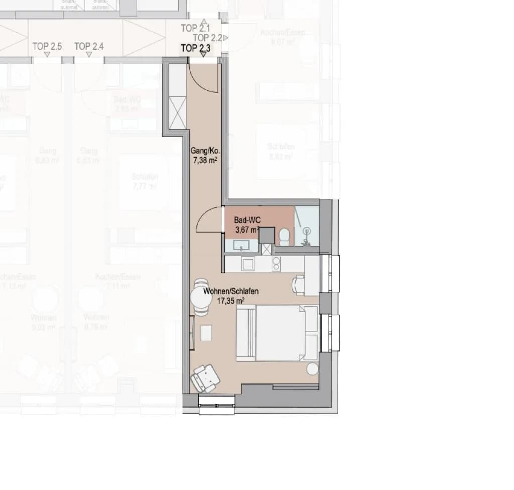 1-Zimmer-Wohnung kaufen in Vöcklabruck – 36 m², € 294.842 – Bild 15 von 15