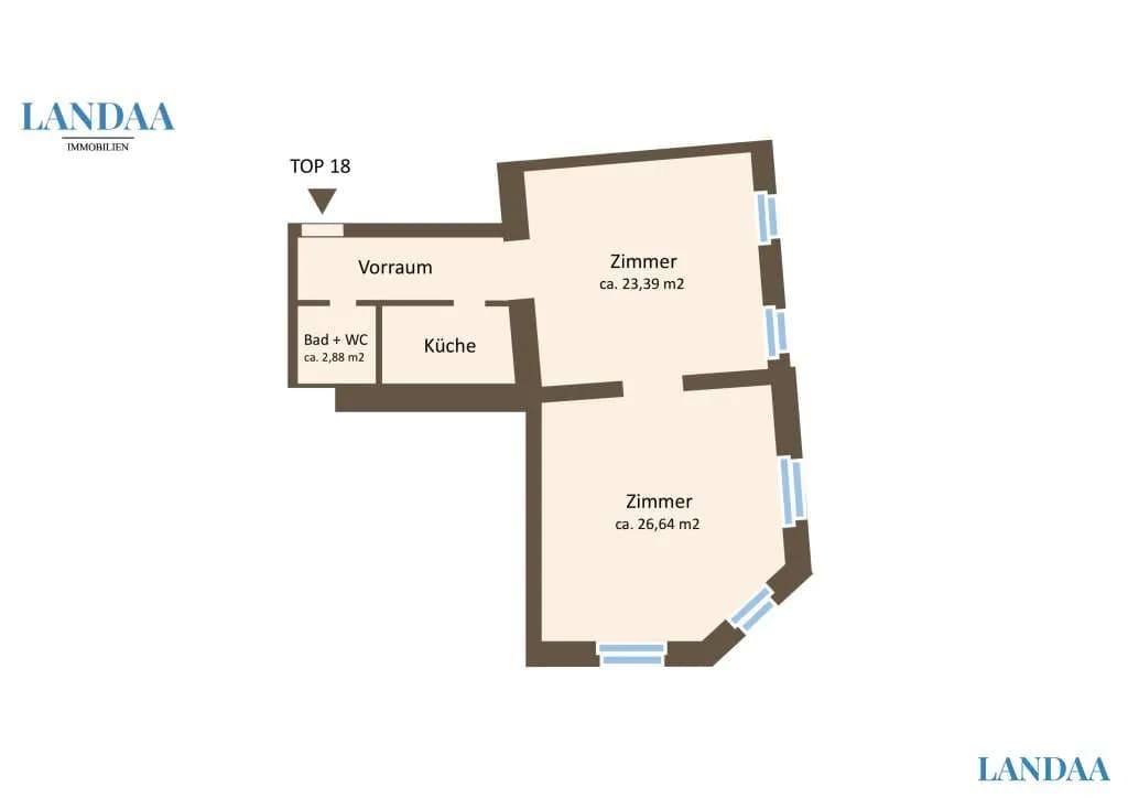2-Zimmer-Wohnung kaufen in Wien – 65 m², € 349.999 – Bild 14 von 14