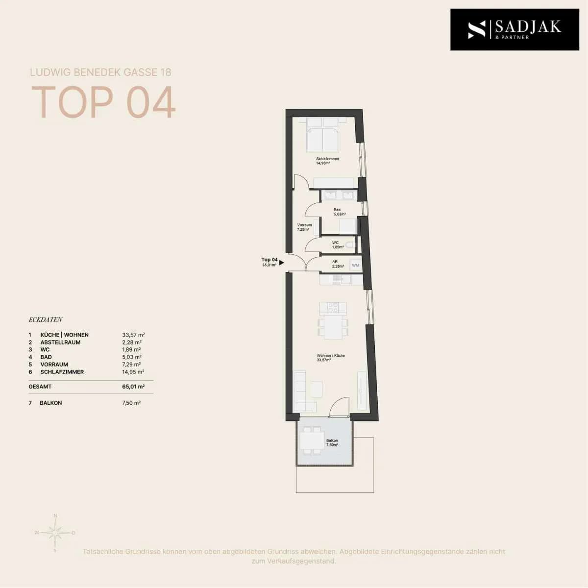 2-Zimmer-Wohnung kaufen in Graz – 65,01 m², € 365.000 – Bild 9 von 11