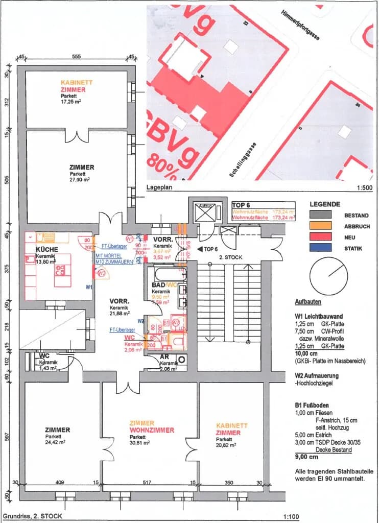 5-Zimmer-Gewerbeimmobilie mieten in Wien – 173 m², € 4.264 – Bild 13 von 13