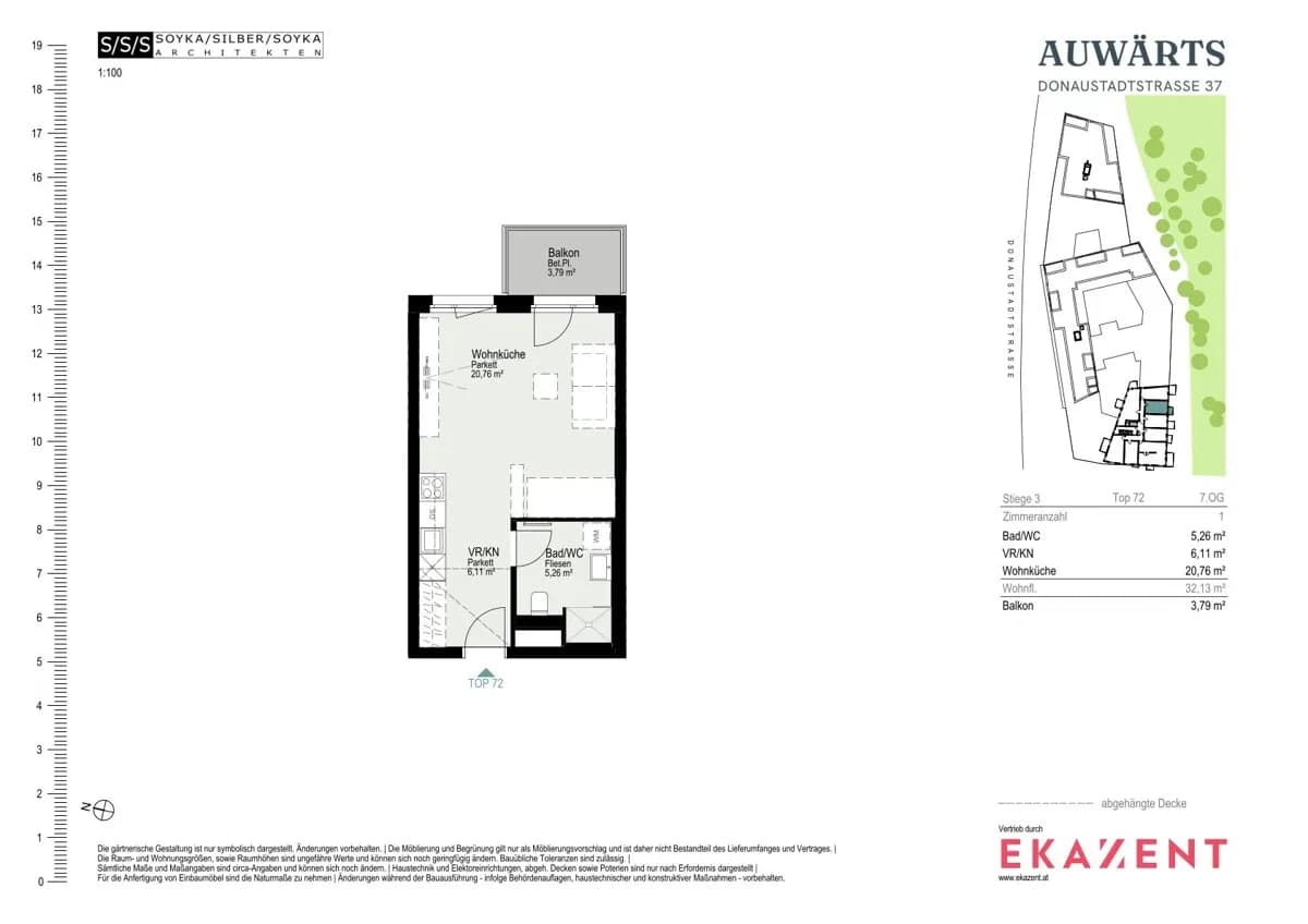 1-Zimmer-Wohnung mieten in Wien – 32,13 m², € 1.020 – Bild 8 von 8