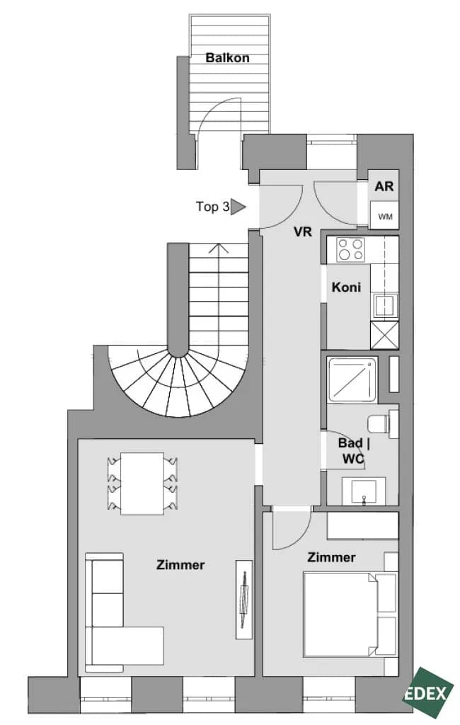 2-Zimmer-Wohnung kaufen in Wien – 48 m², € 399.000 – Bild 15 von 15