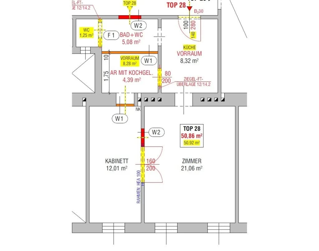 2-Zimmer-Wohnung kaufen in Wien – 51 m², € 349.900 – Bild 21 von 21