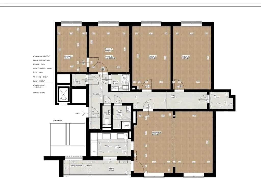5-Zimmer-Wohnung kaufen in Wien – 152 m², € 799.000 – Bild 41 von 42
