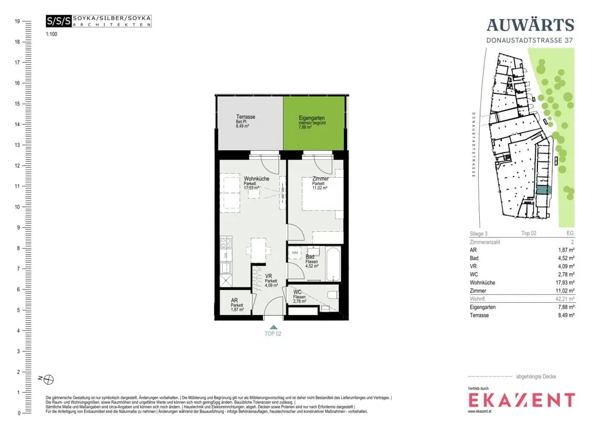 2-Zimmer-Wohnung mieten in Wien – 42,21 m², € 1.120 – Bild 8 von 8