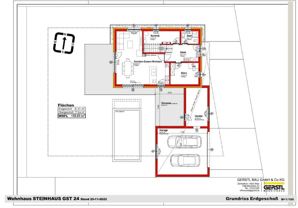Haus kaufen in Wels-Land – 159 m², € 555.325 – Bild 2 von 3