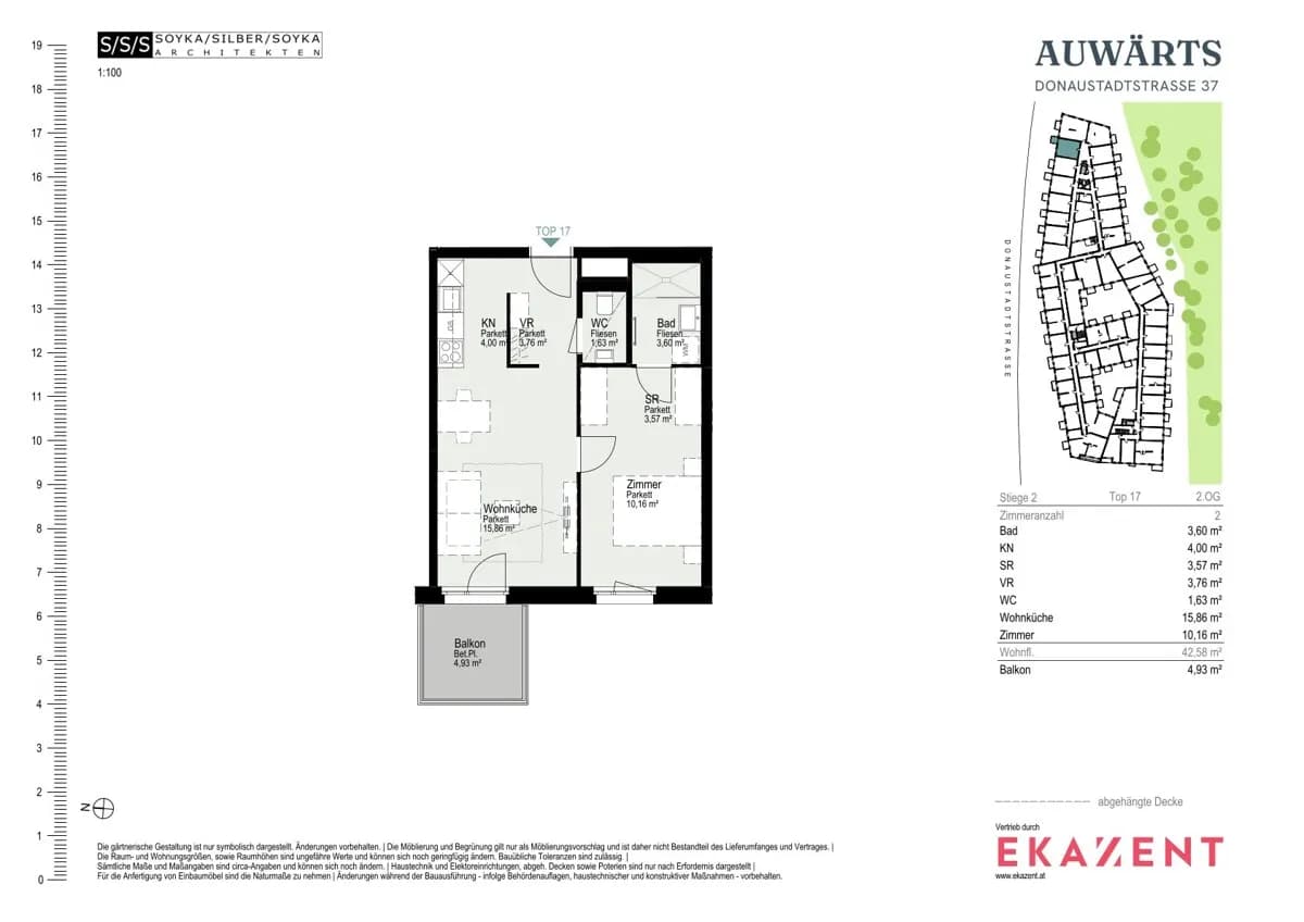 2-Zimmer-Wohnung mieten in Wien – 42,58 m², € 1.070 – Bild 8 von 8