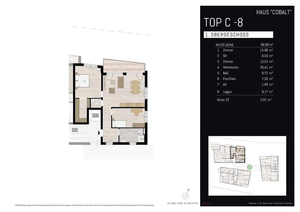 3-Zimmer-Wohnung kaufen in Schwaz – 87 m², € 579.900 – Bild 29 von 29