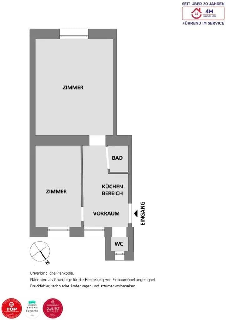 2-Zimmer-Wohnung kaufen in Wien – 43,8 m², € 134.000 – Bild 8 von 9