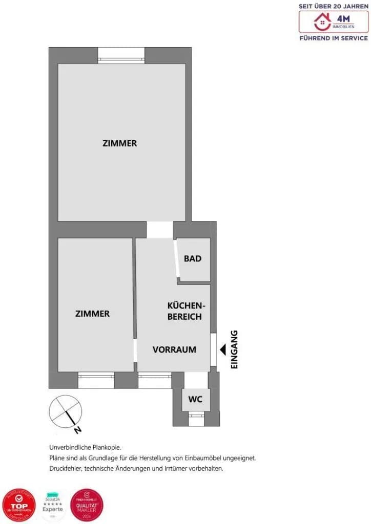 2-Zimmer-Wohnung kaufen in Wien – 43,8 m², € 134.000 – Bild 9 von 9