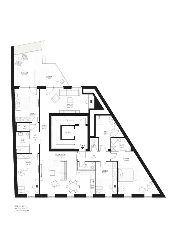 6-Zimmer-Wohnung kaufen in Wien – 169,4 m², € 2.293.000 – Bild 7 von 7