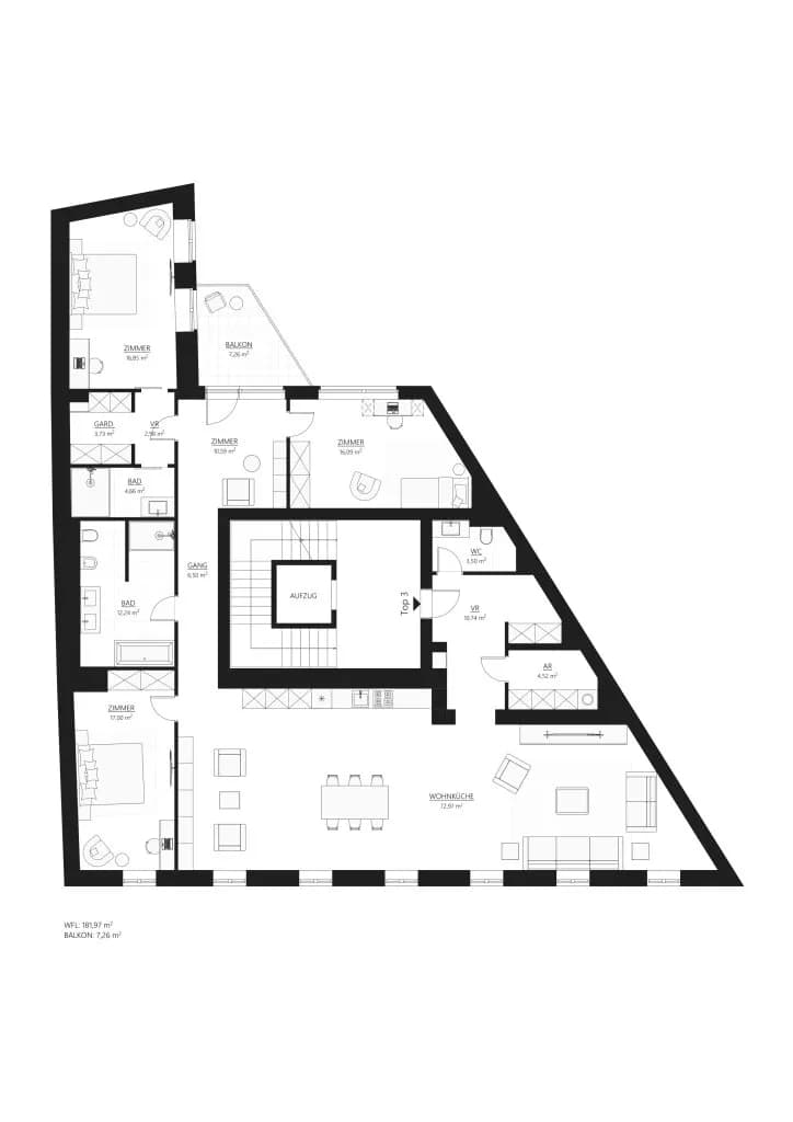 5-Zimmer-Wohnung kaufen in Wien – 181,97 m², € 2.149.000 – Bild 7 von 7