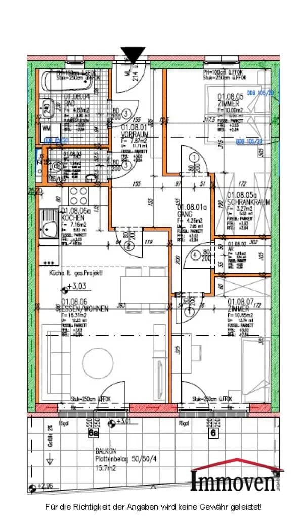 3-Zimmer-Wohnung mieten in Graz – 68 m², € 947 – Bild 16 von 16