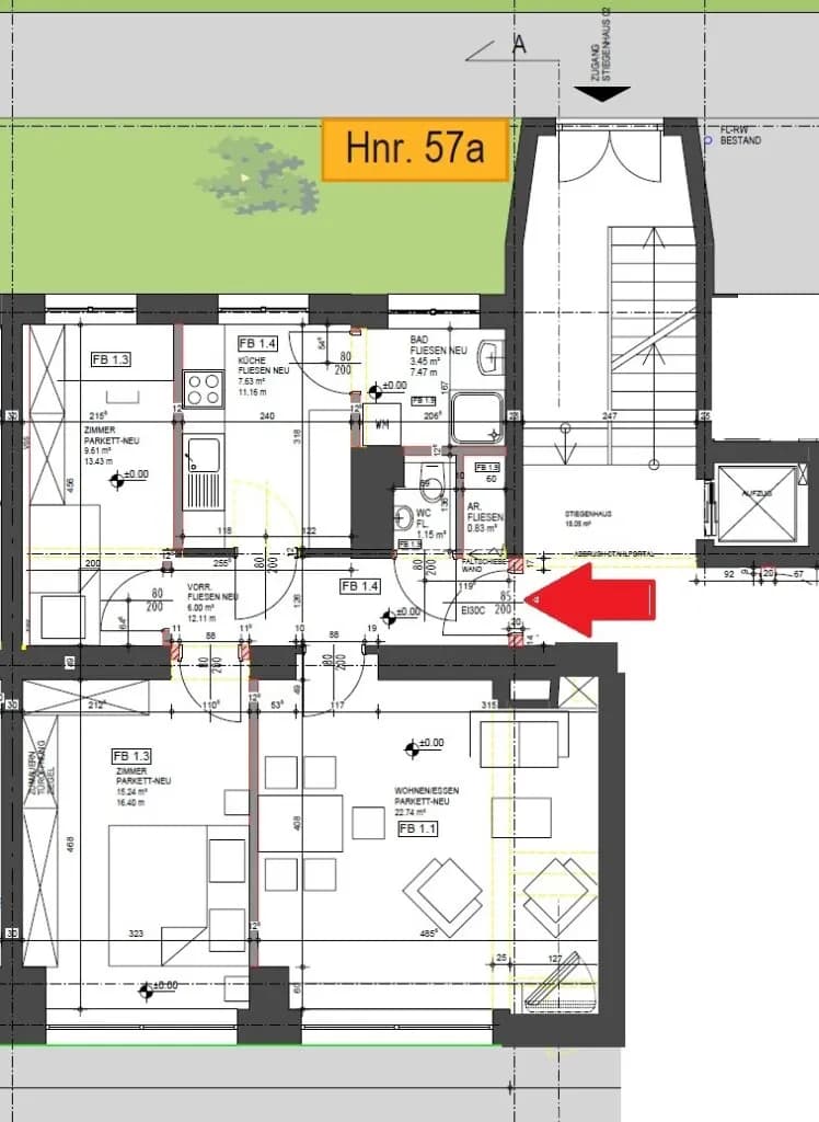 3-Zimmer-Wohnung mieten in Graz – 66,65 m², € 790 – Bild 9 von 9