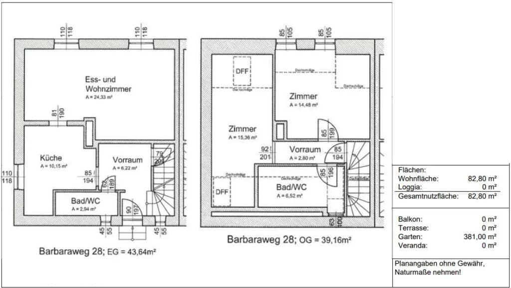 3-Zimmer-Haus kaufen in Leoben – 82,8 m², € 149.900 – Bild 27 von 28