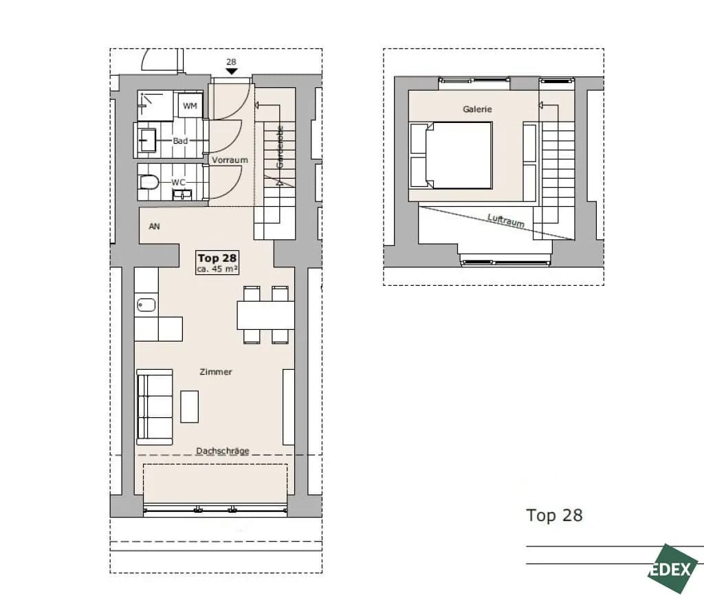 1-Zimmer-Wohnung mieten in Wien – 45,1 m², € 1.492 – Bild 13 von 13