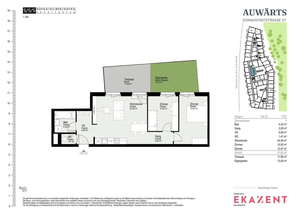 3-Zimmer-Wohnung mieten in Wien – 61,69 m², € 1.680 – Bild 8 von 8