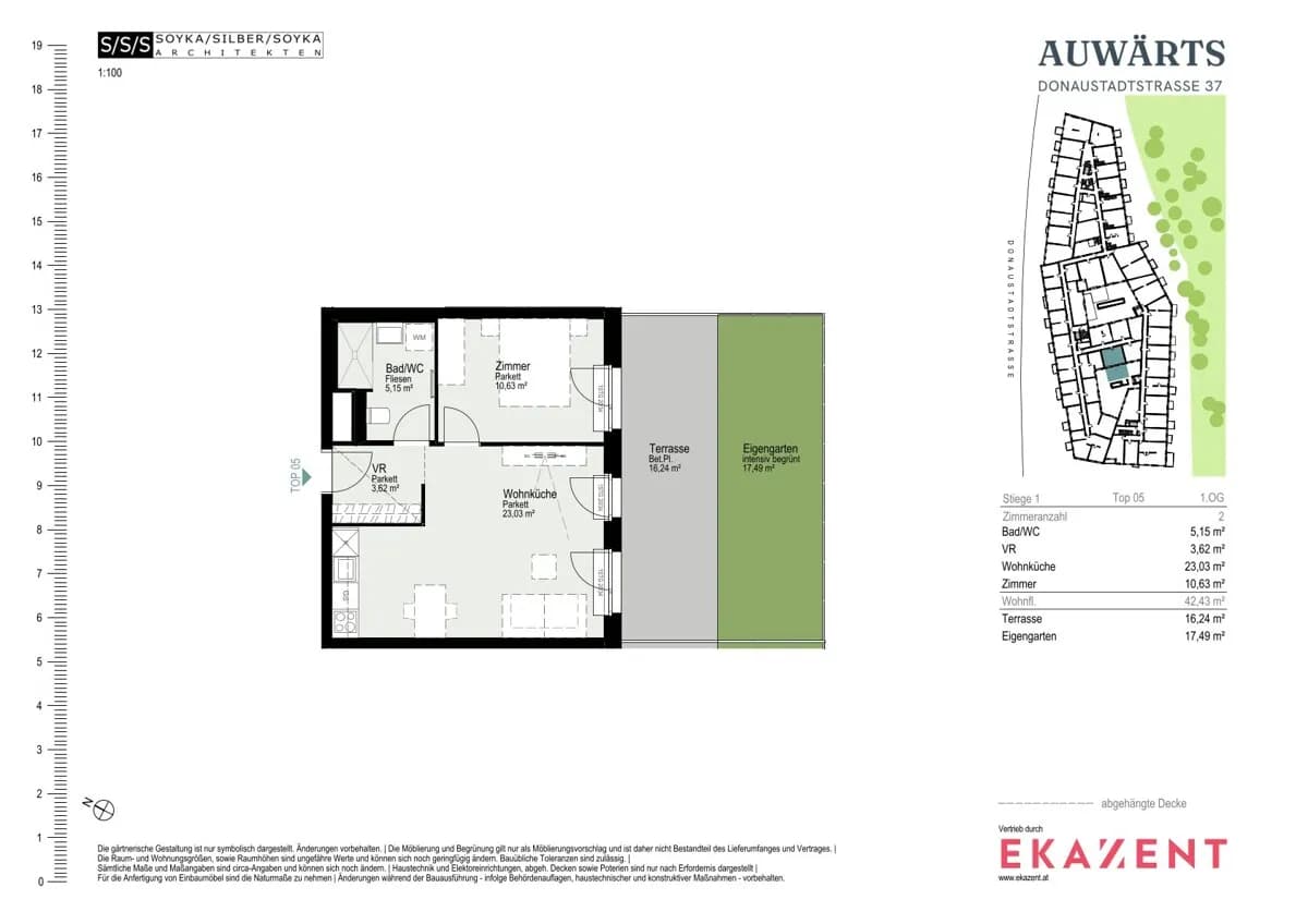 2-Zimmer-Wohnung mieten in Wien – 42,43 m², € 1.120 – Bild 8 von 8
