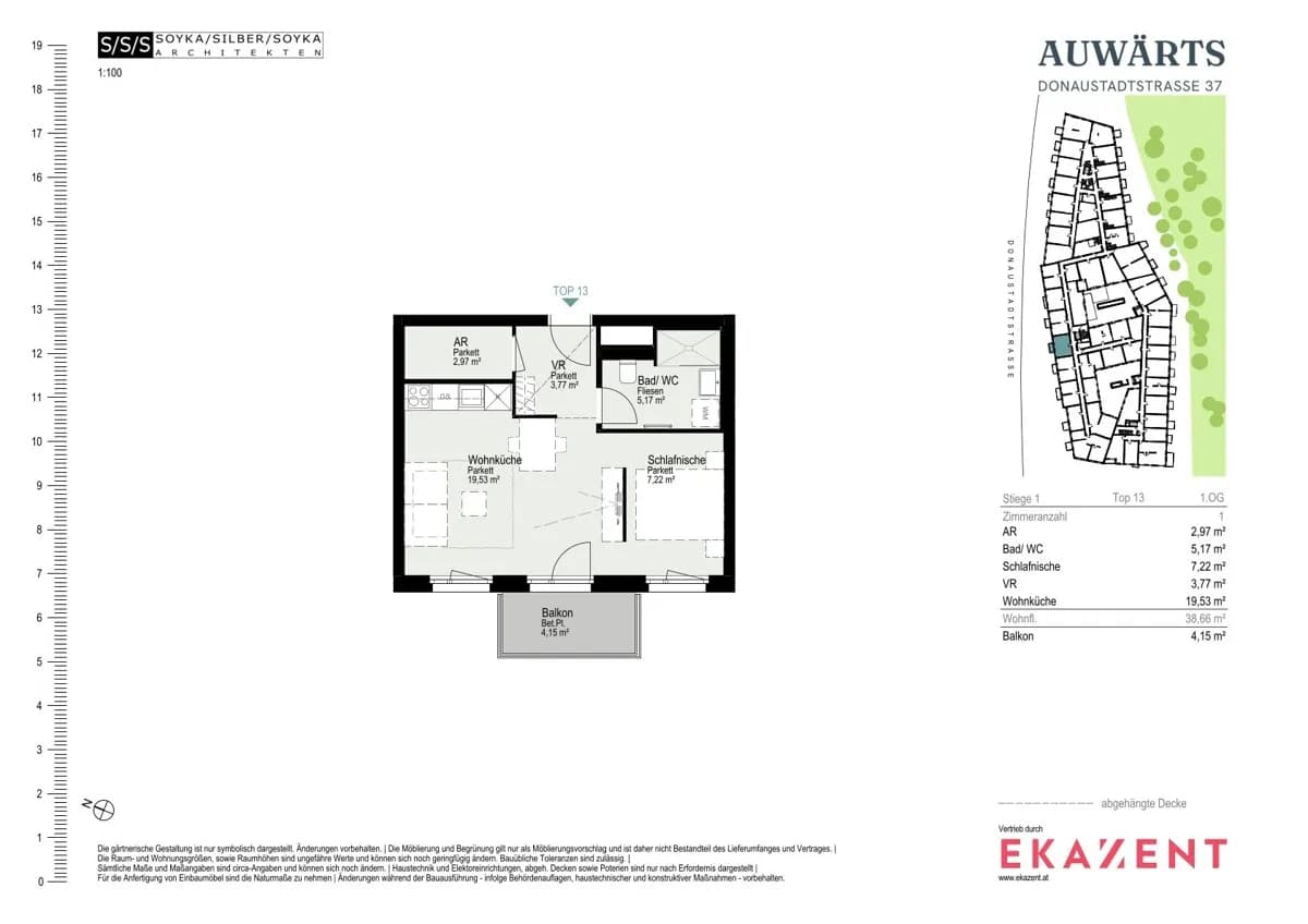 1-Zimmer-Wohnung mieten in Wien – 38,54 m², € 970 – Bild 8 von 8