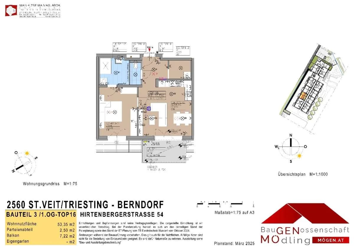 2-Zimmer-Wohnung mieten in Baden – 53,99 m², € 694 – Bild 5 von 5