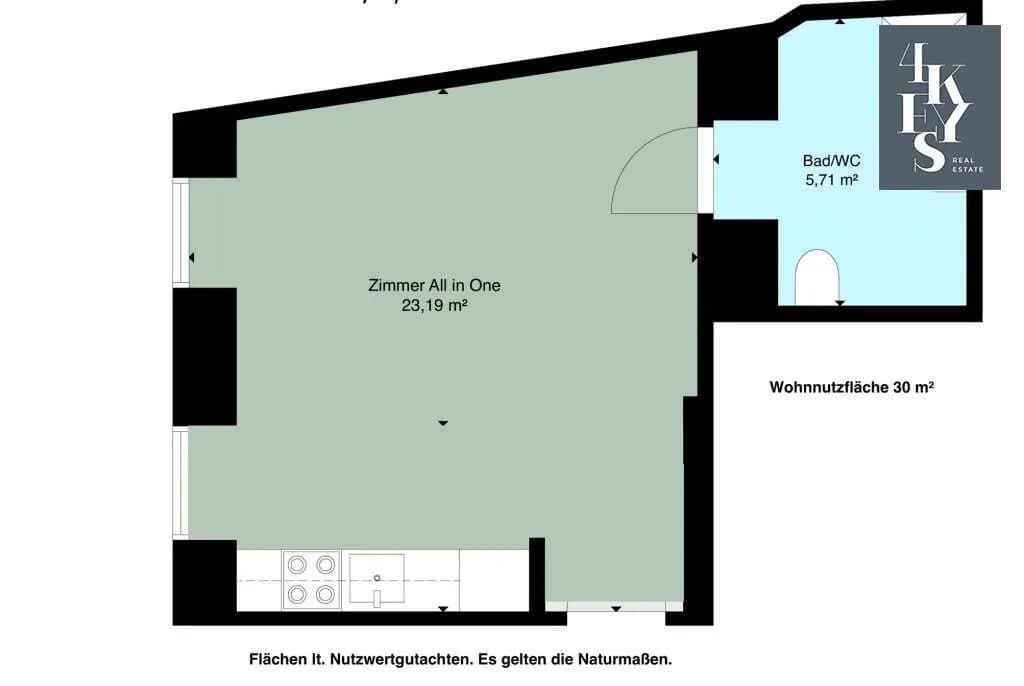1-Zimmer-Gewerbeimmobilie kaufen in Wien – 30 m², € 199.000 – Bild 23 von 23