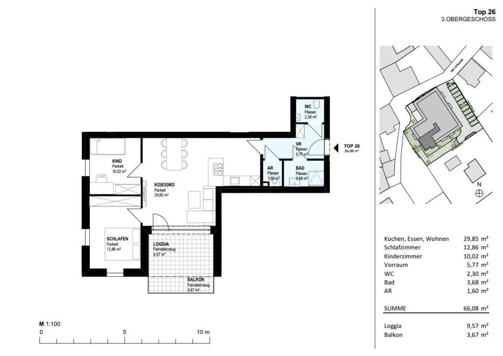 3-Zimmer-Wohnung kaufen in Kirchdorf an der Krems – 66,34 m², € 326.560 – Bild 11 von 16