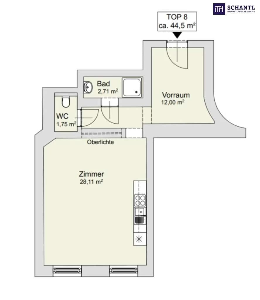 1-Zimmer-Wohnung kaufen in Graz – 44,5 m², € 129.900 – Bild 10 von 12