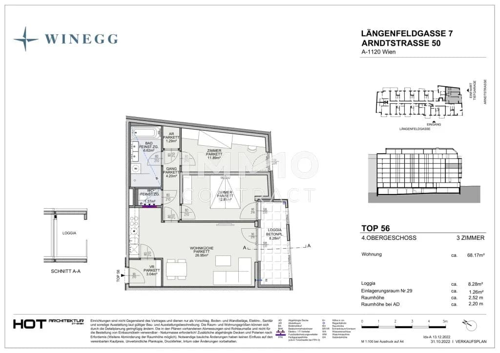 3-Zimmer-Wohnung kaufen in Wien – 68,17 m², € 459.400 – Bild 13 von 13