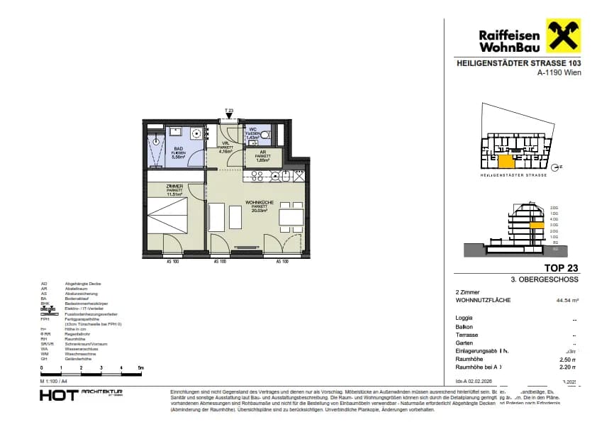 2-Zimmer-Wohnung kaufen in Wien – 44,59 m², € 361.800 – Bild 9 von 9