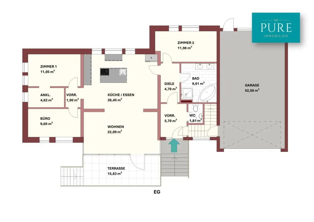 4-Zimmer-Haus kaufen in Baden – 108 m², € 675.000 – Bild 20 von 21